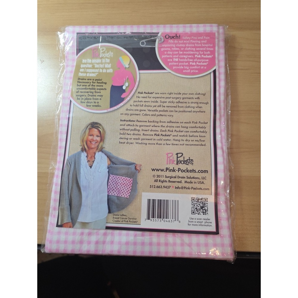 Pink Pockets For Patients With Drains After Surgery - Picture 2 of 5